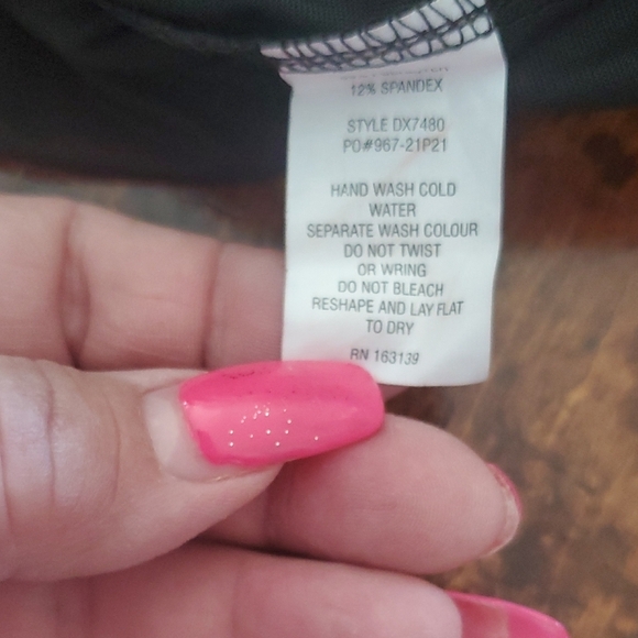 Black Ribbed Bodycon Mini Dress with Spaghetti Straps - Picture 4 of 7